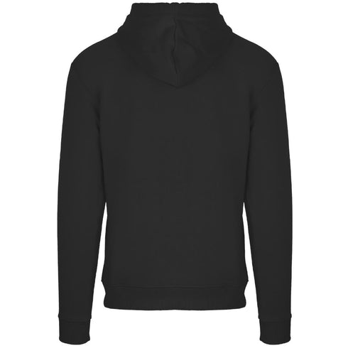 Aquascutum Classic Embossed Signature Logo Black Zip Up Hoodie